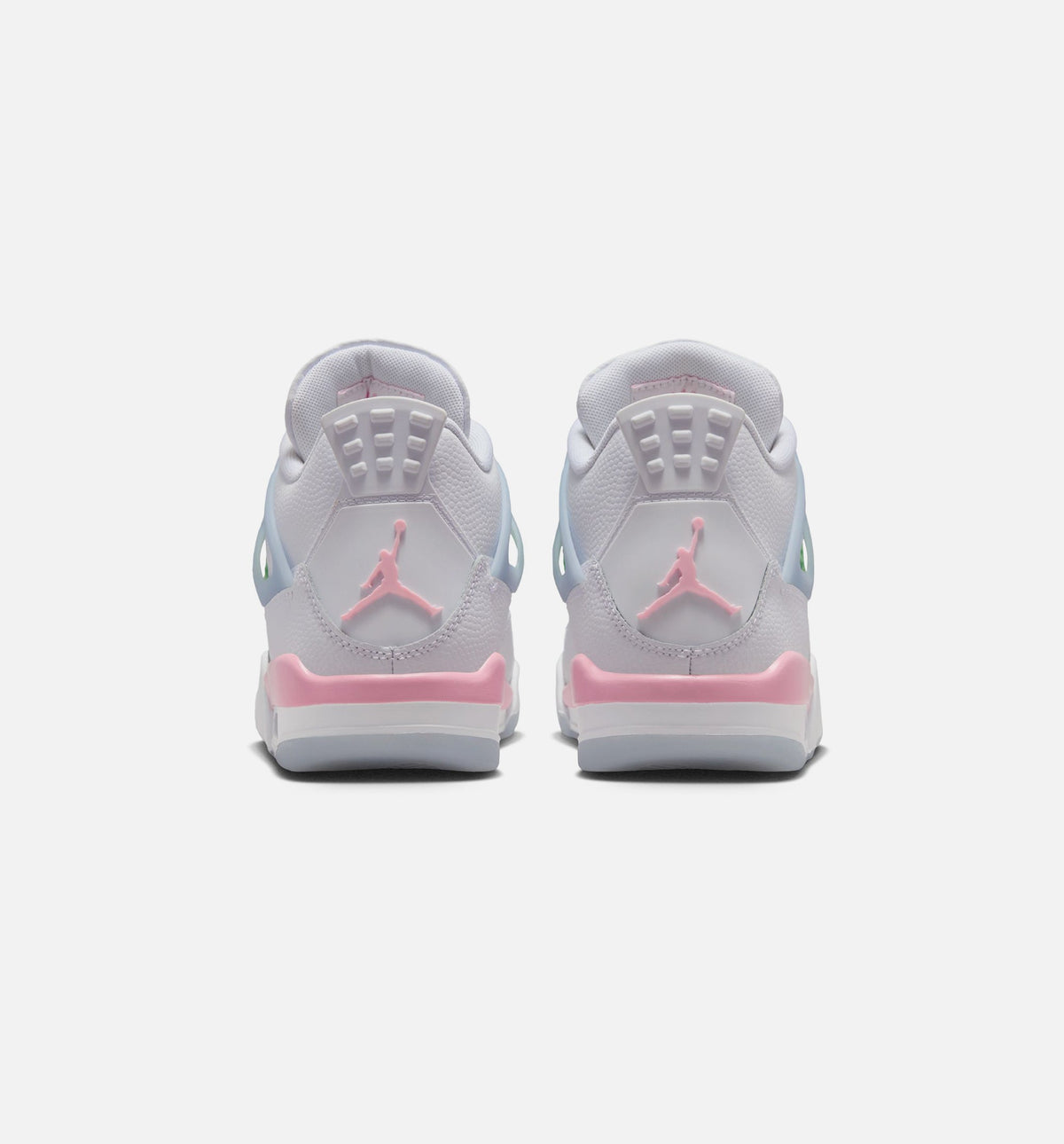 Air Jordan 4 Retro Medium Soft Pink Grade School Lifestyle Shoes - White/Soft Pink/Light Blue