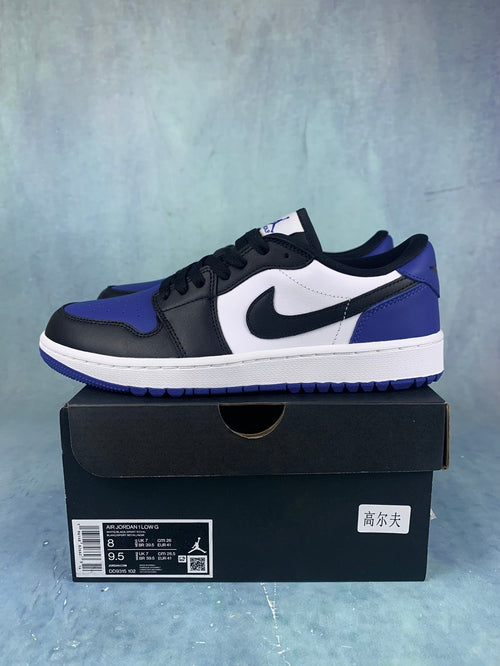 Air Jordan 1 Low Dark Concord Black/White/Blue Unisex Sneakers DD9315-102
