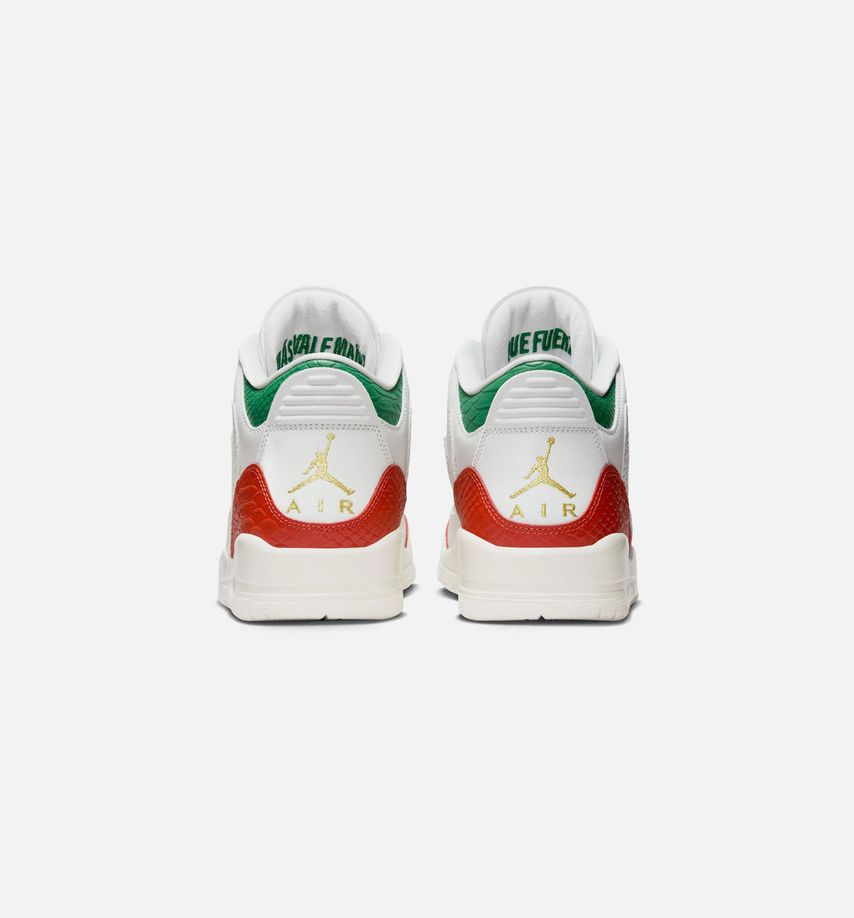Air Jordan 3 Retro El Vuelo – Men's Lifestyle Shoe in Summit White/Pine Green/Dragon Red/Metallic Gold