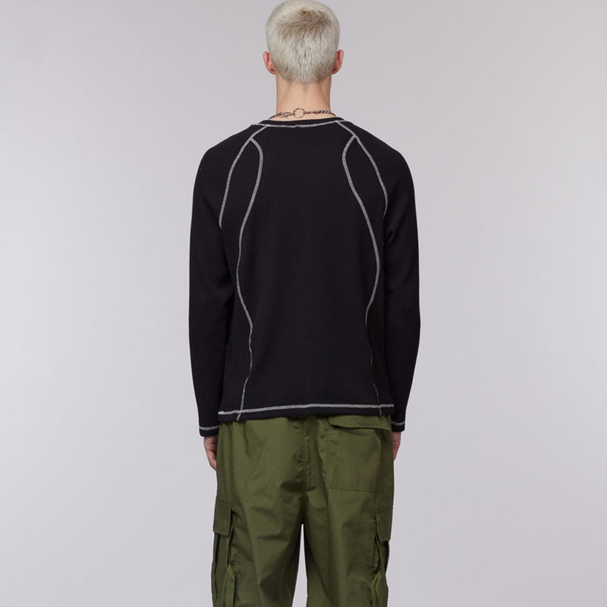 Chet Rock Stark Waffle Top: Black
