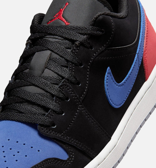 Air Jordan 1 Low Men's Sneakers | Black/Summit White/True Blue/Varsity Red